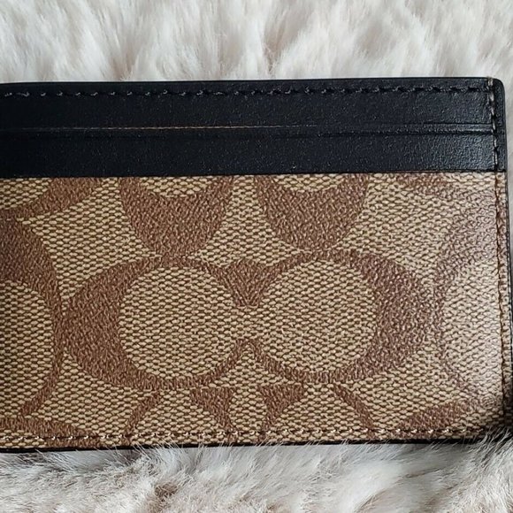 COACH Khaki Multi / Gold Card Pac-man wallet - Picture 3 of 4